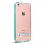 Wholesale iPhone SE (2020) / 8 / 7 Clear Armor Bumper Kickstand Case (Green)